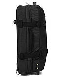 Сумка на колесах середня М чорна 60x37x22см/49л/2.4кг/Worldline 853-60, фото 7