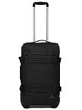 Сумка на колесах середня М чорна 60x37x22см/49л/2.4кг/Worldline 853-60, фото 3