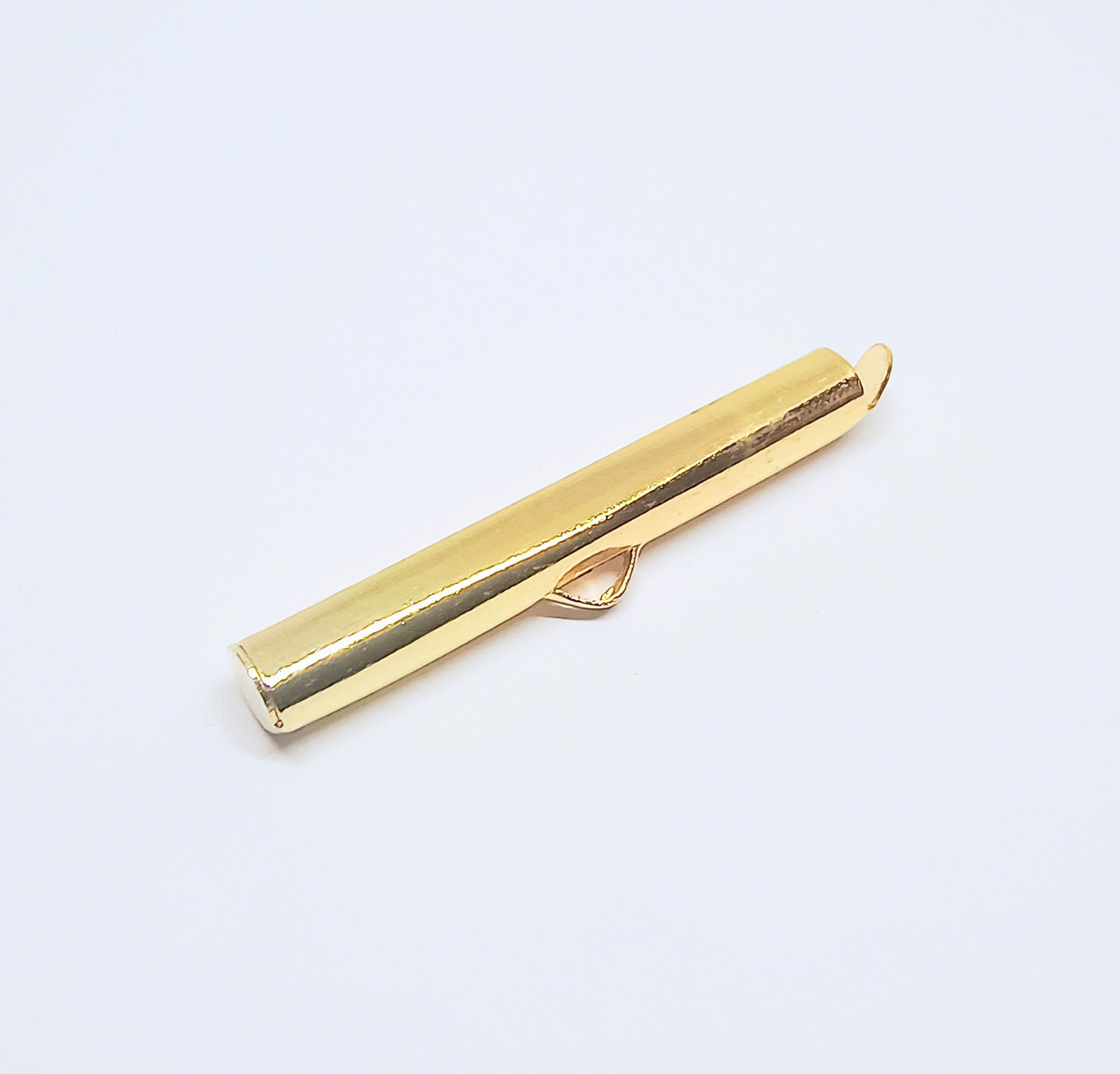 Затискач-кінцівка Finding Циліндр слайдер Золотистий 30 мм x 6 мм, фото 1