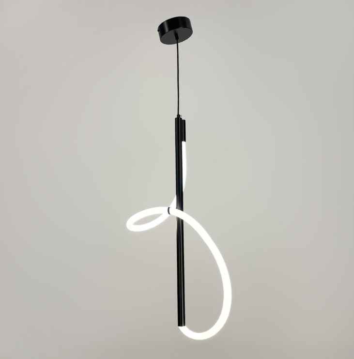 Чорний підвіс із неоном 60 см 25 Вт CU 22N/600 BK, фото 1