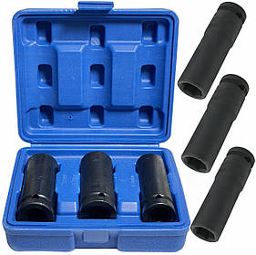 Набір ударних головок 1/2 CR-MO 3 од. Vorfal V08048