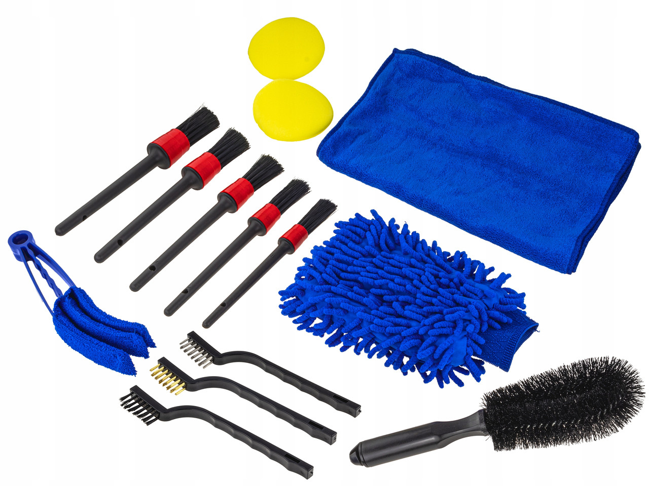 Набір щіток для чищення автомобіля 15 ел. Falcon F03911