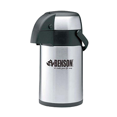 Термос помповий Benson BN-287, 4 літри, з неіржавкої сталі з пневмонасосом і ручкою для перенесення