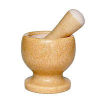 Ступка для спецій кам'яна з товкачем