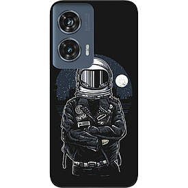 Чохол силіконовий Case для Motorola Edge 50 Fusion з картинкою Космонавт і місяць