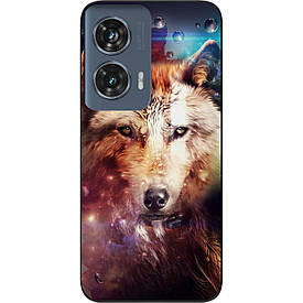 Чохол силіконовий Case для Motorola Edge 50 Fusion з картинкою Космічний вовк