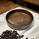 Дерев'яний салатник з цільного горіха  Діаметр 20см., фото 3