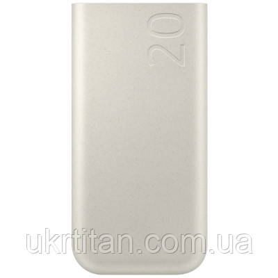 Оригінал! Батарея універсальна Samsung 20000mAh, SuperFastCharge2.0/45W, PD/3.0, PDO/PPS, Beige (EB-P4520XUEGEU) - Вища Якість!, фото 1