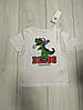 Футболка біла T-Rex Dino Primark 92, 98, 104, 110, 116, 122, 128см, фото 3