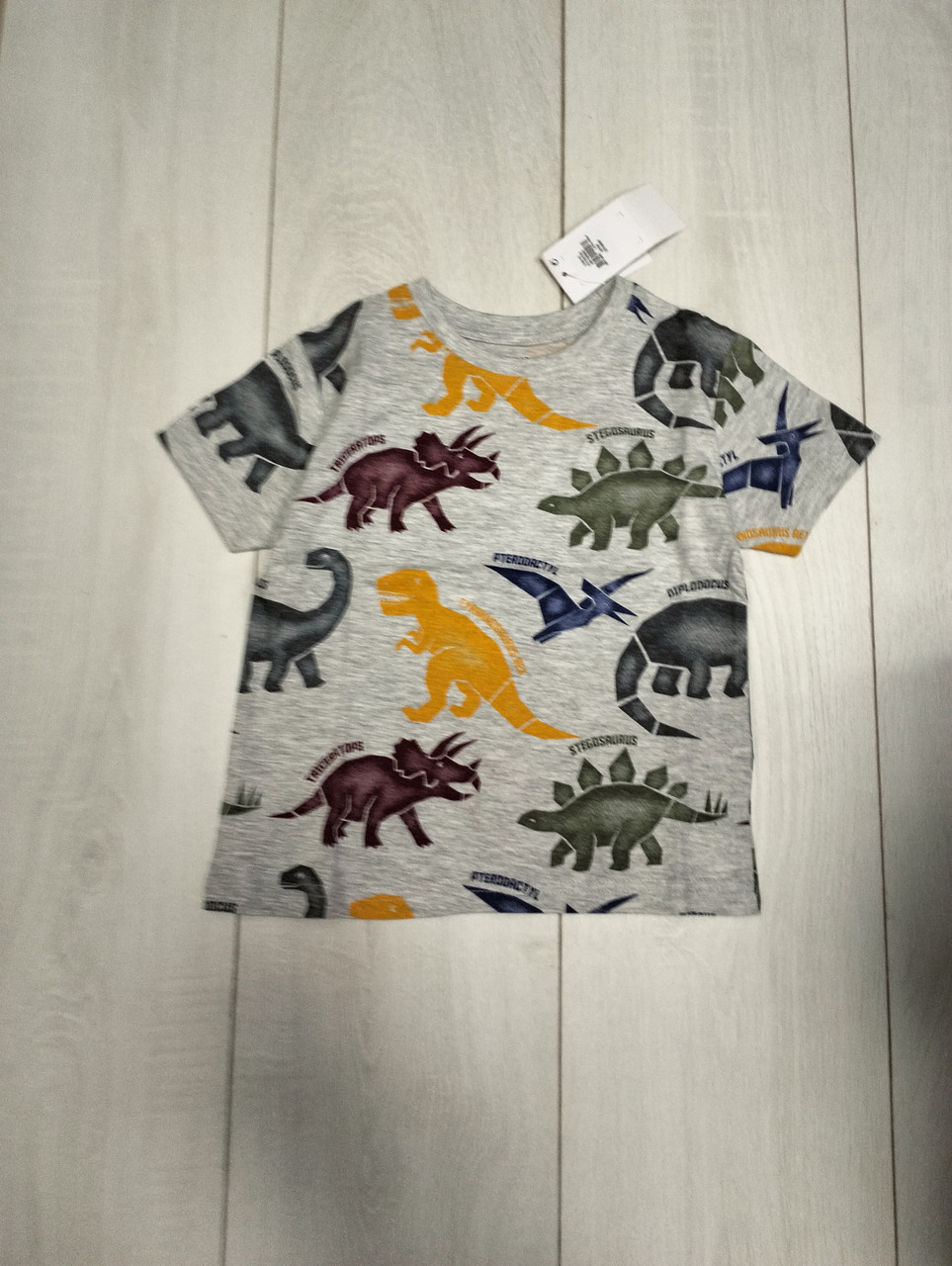 Футболка сіра Динозаври Primark 98, 104, 110, 116, 122, 128см, фото 1