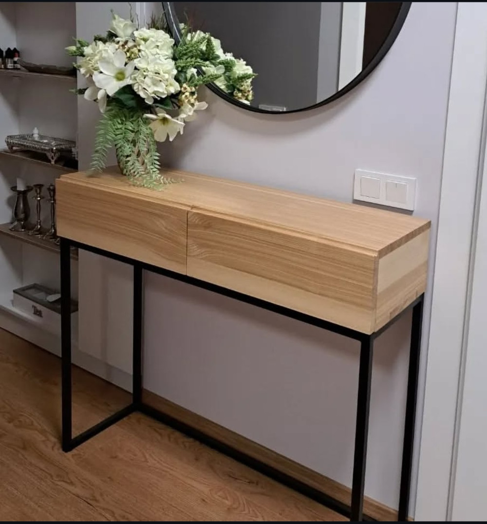 Консоль меблева коридор з ящиками, дерево, фото 1