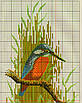 Набір для вишивання за нанесеною на канву схемою “Birds by the river”.AIDA 14CT printed , 27*43 см, фото 3