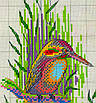 Набір для вишивання за нанесеною на канву схемою “Birds by the river”.AIDA 14CT printed , 27*43 см, фото 4