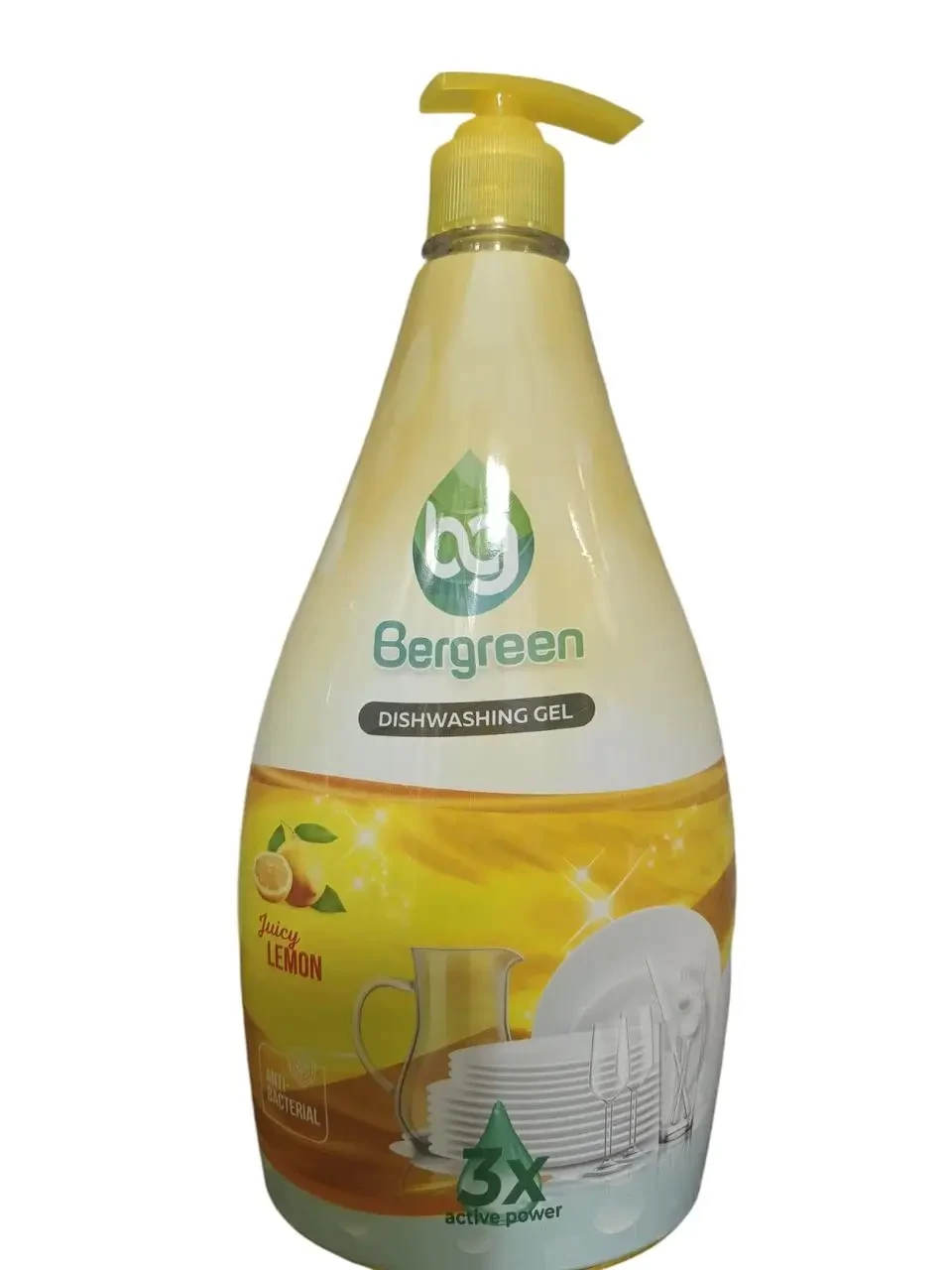 ЗАСІБ ДЛЯ МИТТЯ ПОСУДУ BERGREEN JUICI LEMON 500ML