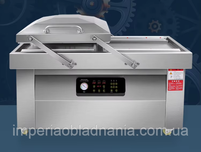 Вакуумний пакувальник на 2 камери Vektor DZ-500/2с (380в)+газ, фото 1