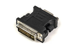 Перехідник PowerPlant VGA - DVI-I (24+5 pin), чорний