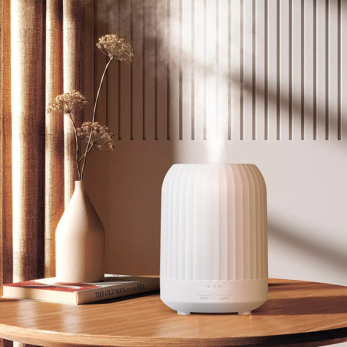 Ультразвуковий зволожувач повітря з підсвіткою Sleeping Fragrance Lamp K20 Білий, аромадифузор для дому (NS)