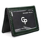 Обкладинка на ID паспорт автодокументи права зелена Grande Pelle 211391, фото 2