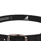 Ремінь зі шкіри буйвола фактурний st044610 чорний 40 мм, фото 4