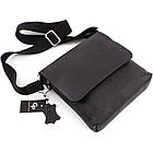 Сумка Месенджер для чоловіків 754110 Grande pelle чорний крейзі, фото 4