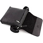 Сумка Месенджер для чоловіків 754110 Grande pelle чорний крейзі, фото 5