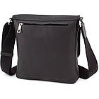 Сумка Месенджер для чоловіків 754110 Grande pelle чорний крейзі, фото 8