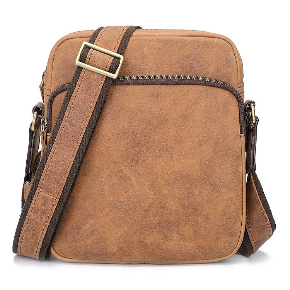 Сумка наплічна, месенджер, кінська шкіра JD1069B John McDee, фото 1