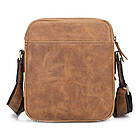 Сумка наплічна, месенджер, кінська шкіра JD1069B John McDee, фото 3