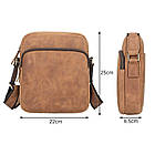 Сумка наплічна, месенджер, кінська шкіра JD1069B John McDee, фото 7