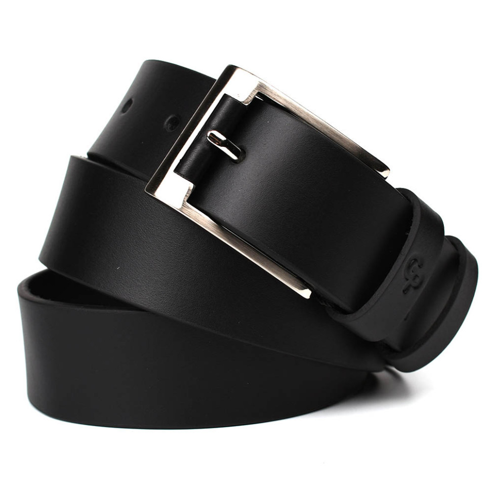 Шкіряний ремінь чорний 38 мм Grande Pelle 510107001, фото 1