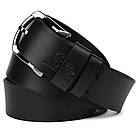 Шкіряний ремінь чорний 40 мм Grande Pelle 410508800, фото 3