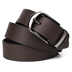 Шкіряний ремінь коричневий 35 мм Grande Pelle 313512861