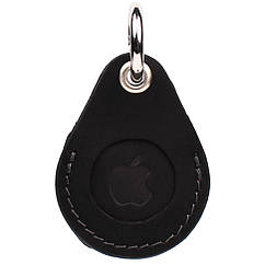 Шкіряний чохол тримач для Apple AirTag чорний Grande Pelle 463110