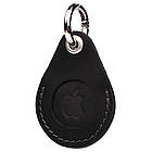 Шкіряний чохол тримач для Apple AirTag чорний Grande Pelle 463110, фото 6