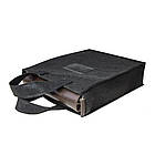 Сумка месенджер для чоловіків 754620 Grande pelle темно-коричнева, фото 3