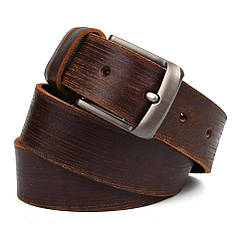 Ремінь коричневий тертий цілісний LIMARY SK10-01C-satin