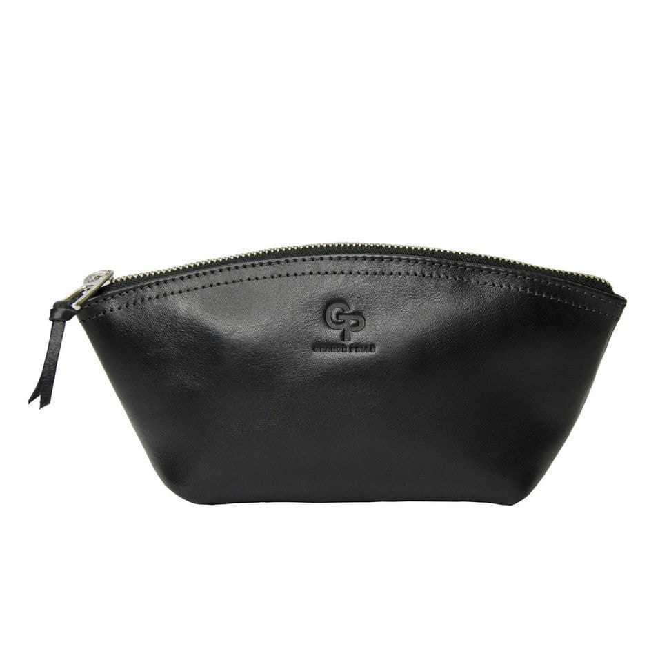 Косметичка Grande Pelle 805610 глянсова шкіра чорна, фото 1