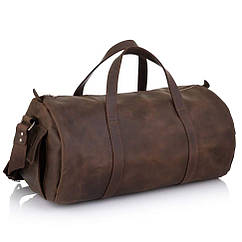 Сумка дорожня 760120, колір шоколад від італійського бренда Grande Pelle