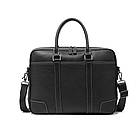 Шкіряна сумка для ноутбука, колір чорний, John McDee, 7348A, фото 6