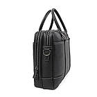 Шкіряна сумка для ноутбука, колір чорний, John McDee, 7348A, фото 8