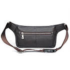 Напоєсна сумка коричнева з натуральної телячої шкіри 3016Q, фото 5