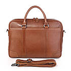 Містка шкіряна чоловіча сумка на кожен день 7349B, фото 5