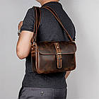 Сумка месенджер листоношка з клапаном на плече John McDee 1062R, фото 9