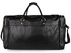 Ексклюзивна дорожня сумка для чоловіків із натуральної шкіри John McDee JD7317-1A, фото 3