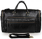Ексклюзивна дорожня сумка для чоловіків із натуральної шкіри John McDee JD7317-1A, фото 9