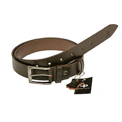 Шкіряний ремінь GP Grande Pelle 313011200 коричневий 35 мм