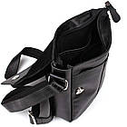 Невелика сумка через плече Limary lim-354GA чорна шкіра напа, фото 2