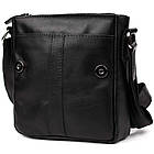 Невелика сумка через плече Limary lim-354GA чорна шкіра напа, фото 5