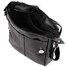 Невелика сумка через плече Limary lim-354GA чорна шкіра напа, фото 6