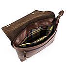 Шкіряна сумка на плече месенджер Time Resistance 5243601 A Room with a View коричнева, фото 2